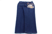 Raw Blue Dark Wash Denim Jeans - ThriftedThreads.com