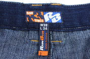 Raw Blue Dark Wash Denim Jeans - ThriftedThreads.com