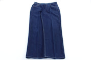 Raw Blue Dark Wash Denim Jeans - ThriftedThreads.com
