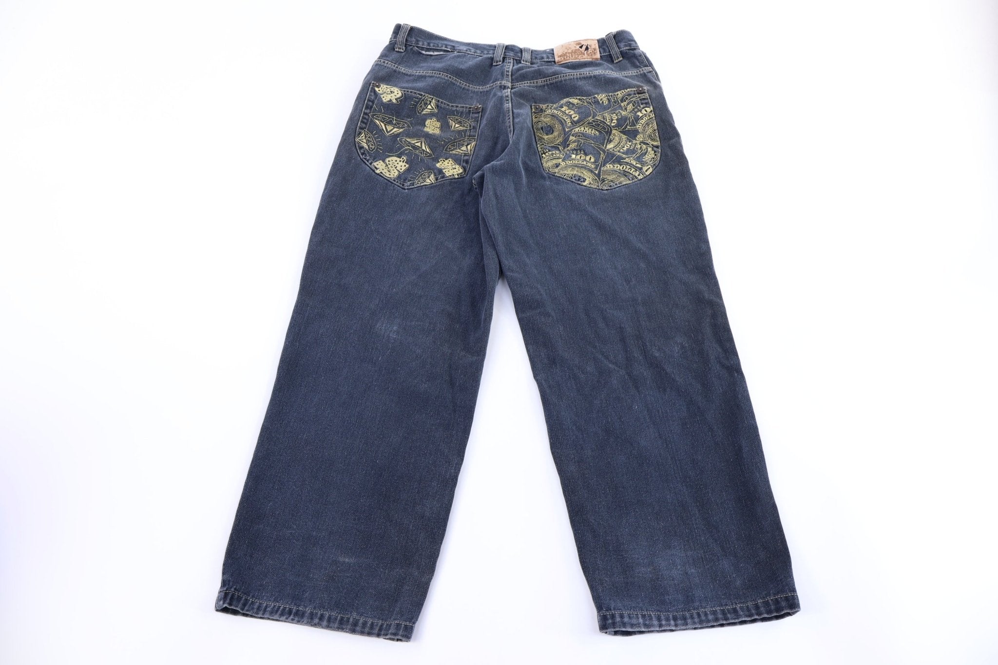 Raw Blue Dark Wash Denim Jeans - Pants - Thrifted Threads