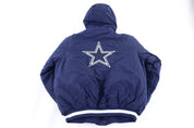 Reebok Dallas Cowboys Full Zip Puffer Jacket - Jacket - Thrifted Threads