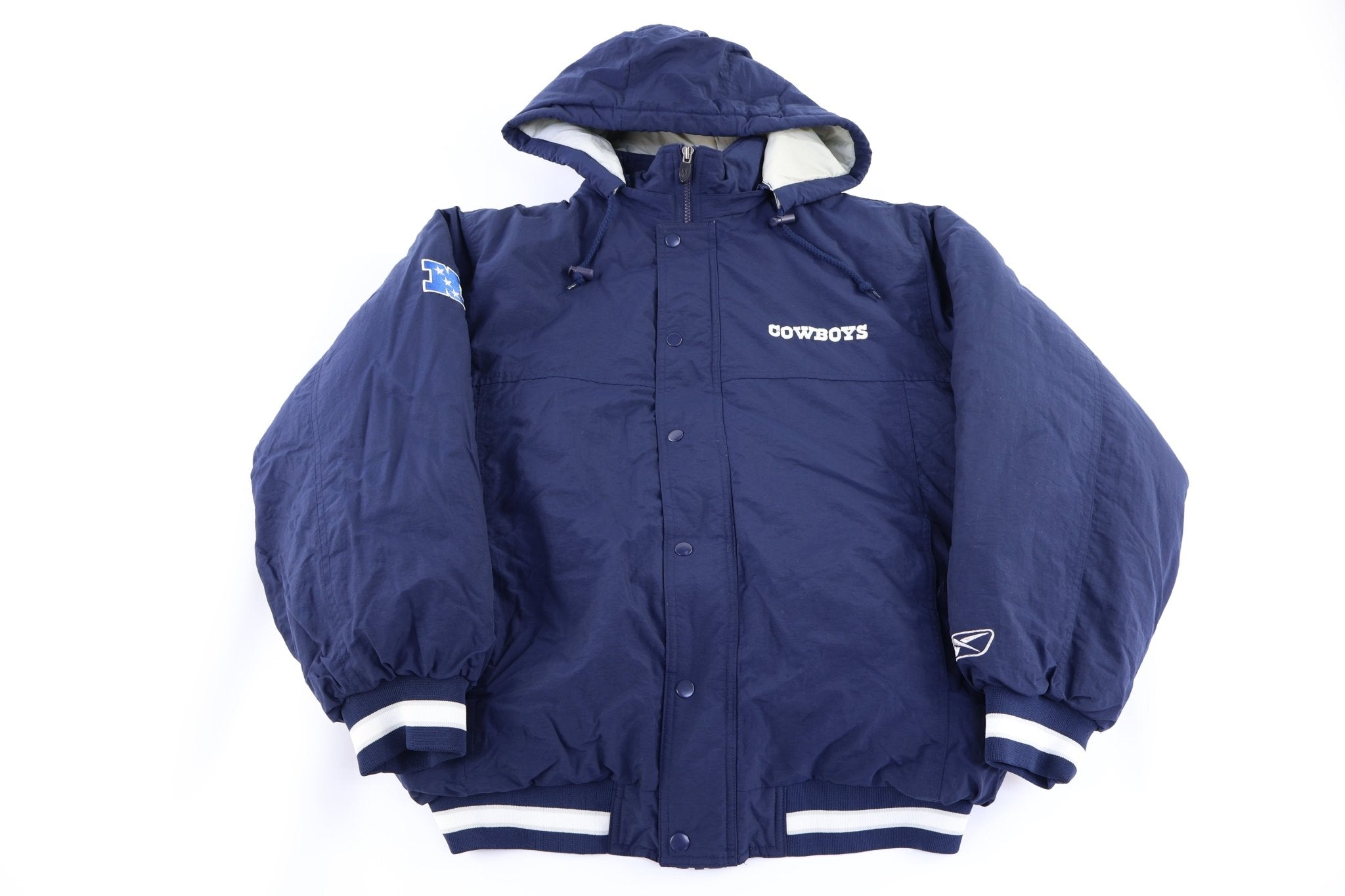 Reebok Dallas Cowboys Full Zip Puffer Jacket - Jacket - Thrifted Threads