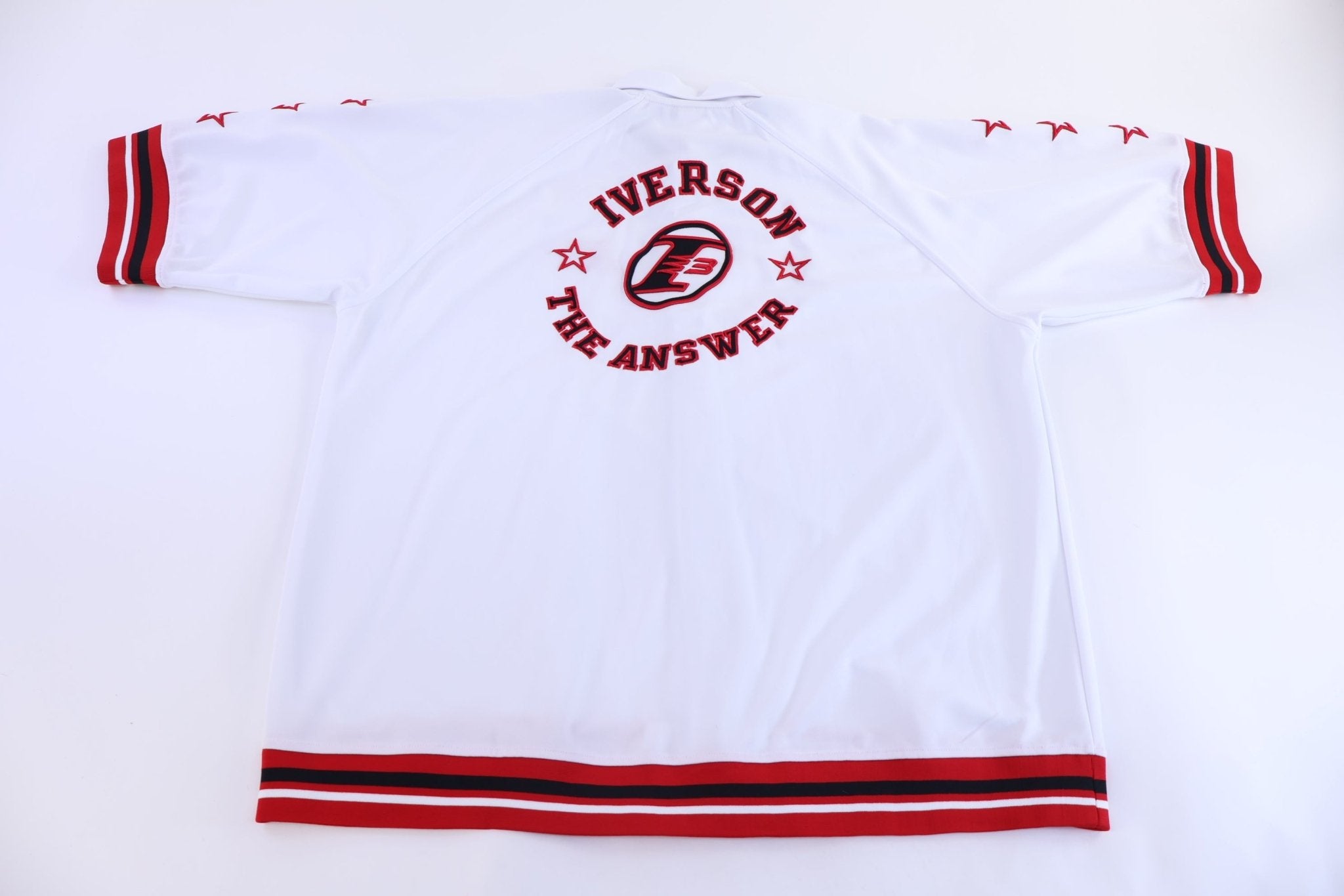 Reebok Embroidered Allen Iverson The Answer Warm Up Basketball Jersey - Jerseys/Tanks - Thrifted Threads