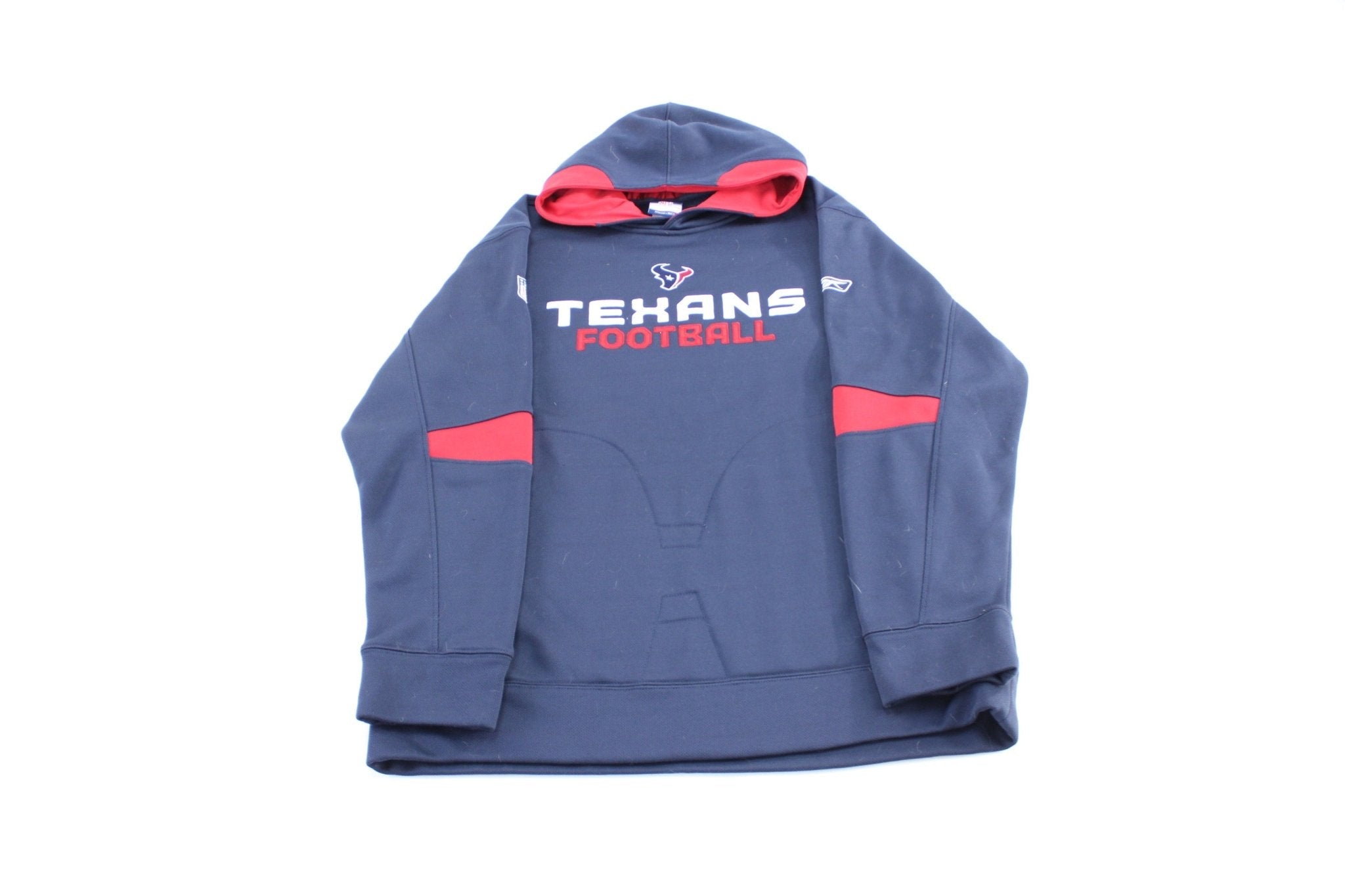 Reebok Embroidered Houston Texans Football Pullover Hoodie - Jacket - Thrifted Threads