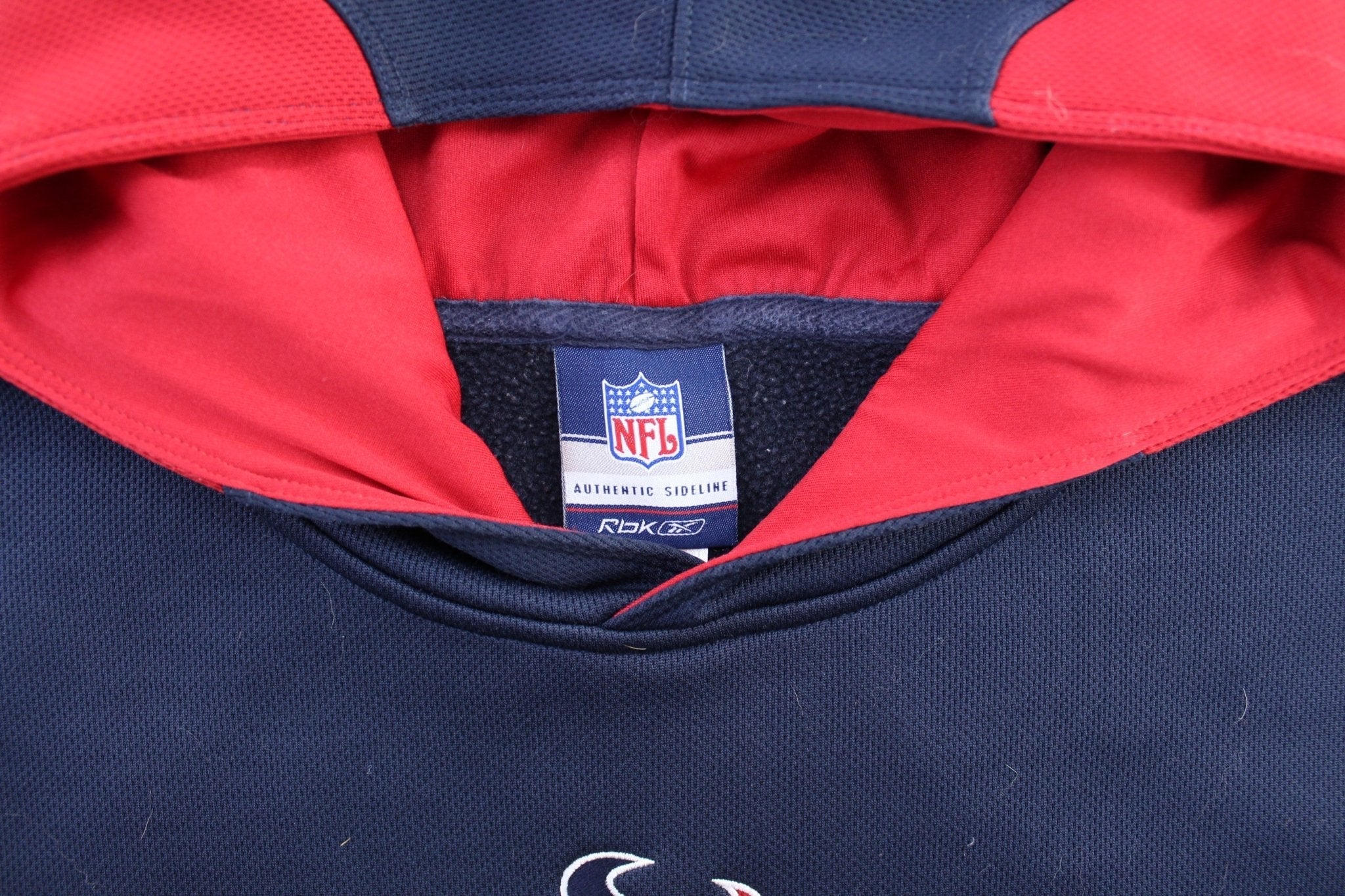 Reebok Embroidered Houston Texans Football Pullover Hoodie - Jacket - Thrifted Threads