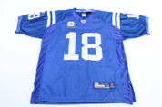 Reebok Embroidered Indianapolis Colts Peyton Manning Football Jersey - ThriftedThreads.com