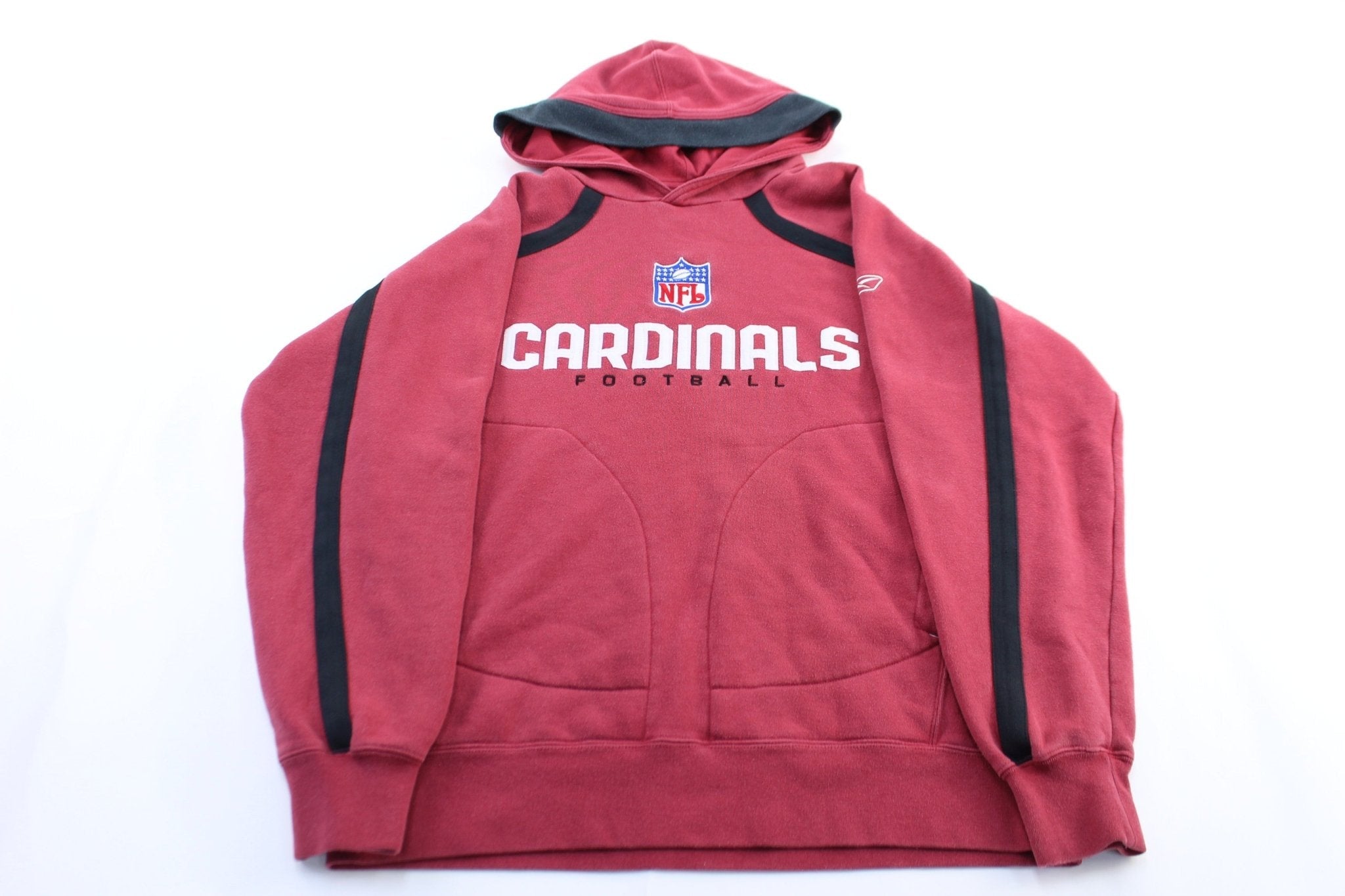 Reebok Embroidered Logo Arizona Cardinals Pullover Hoodie - Jacket - Thrifted Threads