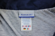 Reebok Embroidered Logo Blue & Grey Zip Up Jacket - Jackets - Thrifted Threads