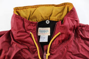 Reebok Embroidered Logo Burgundy, Green, Black Zip Up Jacket - Jackets - Thrifted Threads