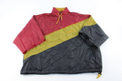 Reebok Embroidered Logo Burgundy, Green, Black Zip Up Jacket - Jackets - Thrifted Threads