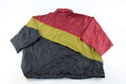 Reebok Embroidered Logo Burgundy, Green, Black Zip Up Jacket - Jackets - Thrifted Threads