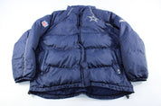 Reebok Embroidered Logo Dallas Cowboys Puffer Jacket - ThriftedThreads.com