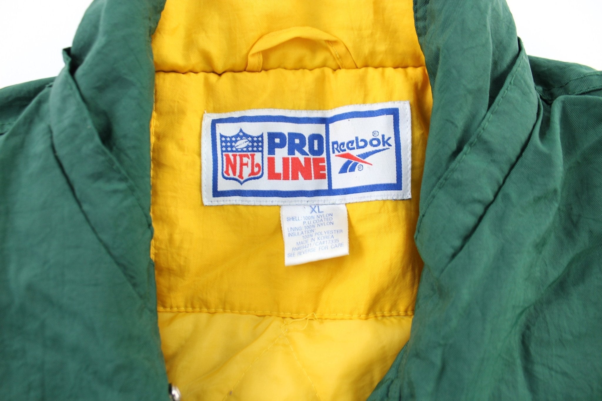 Reebok Embroidered Logo Green Bay Packers Zip Up Jacket - Jackets - Thrifted Threads