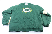 Reebok Embroidered Logo Green Bay Packers Zip Up Jacket - Jackets - Thrifted Threads