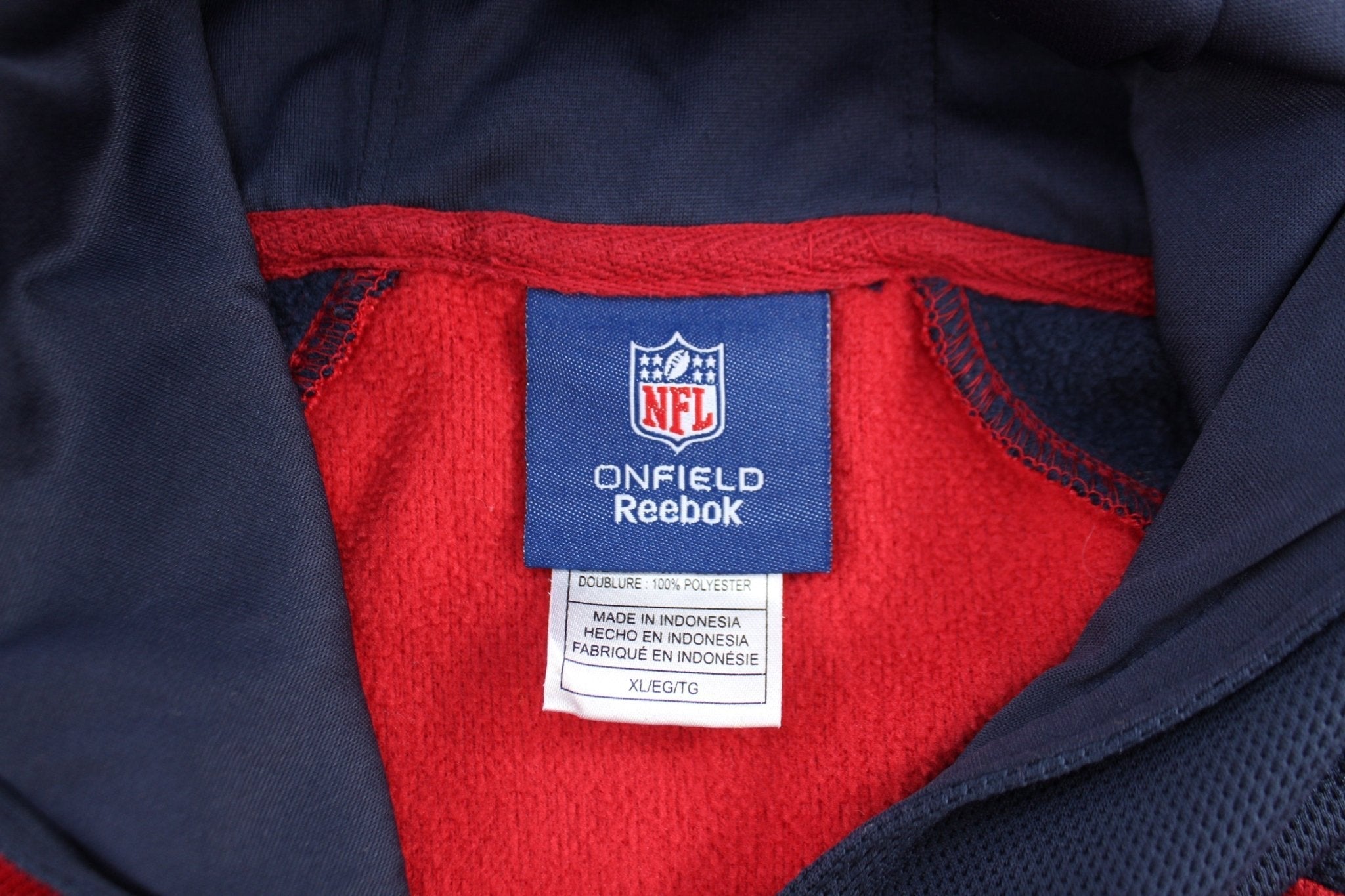 Reebok Embroidered Logo Houston Texans Pullover Hoodie - Jackets - Thrifted Threads
