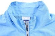 Reebok Embroidered Logo Light Blue Zip Up Jacket - Jackets - Thrifted Threads