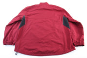 Reebok Embroidered Logo Maroon & Black Zip Up Jacket - Jackets - Thrifted Threads