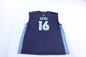 Reebok Embroidered Logo Memphis Grizzlies Mark Gasol Basketball Jersey - ThriftedThreads.com