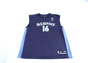 Reebok Embroidered Logo Memphis Grizzlies Mark Gasol Basketball Jersey - ThriftedThreads.com