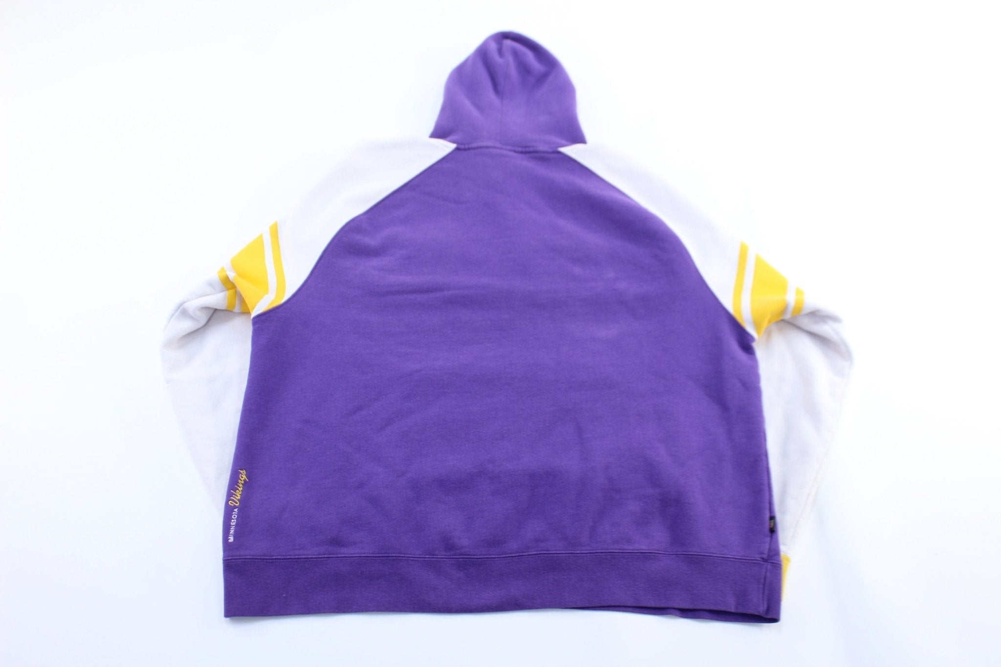 Reebok Embroidered Logo Minnesota Vikings Pullover Hoodie - Jacket - Thrifted Threads
