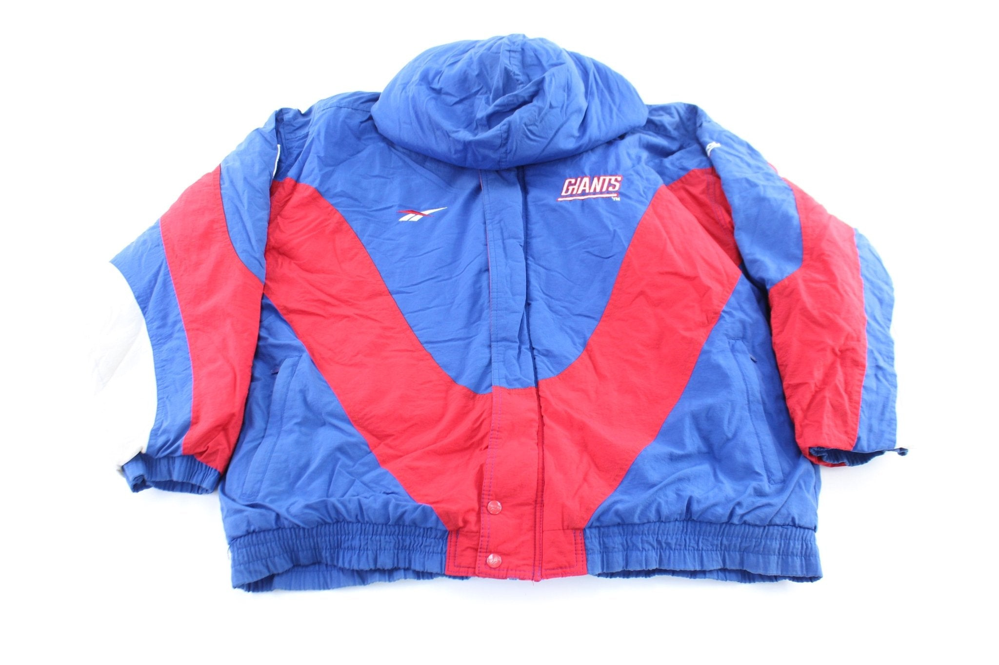 Reebok Embroidered Logo New England Patriots Zip Up Jacket - ThriftedThreads.com