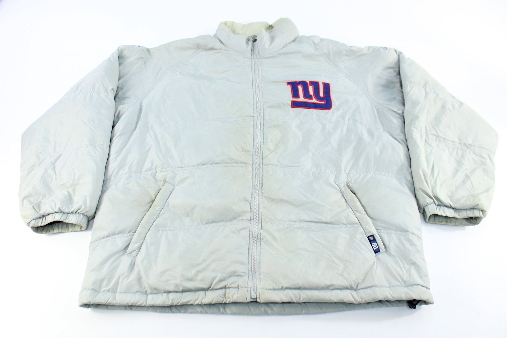 Reebok Embroidered Logo New York Giants Zip Up Jacket - Jackets - Thrifted Threads