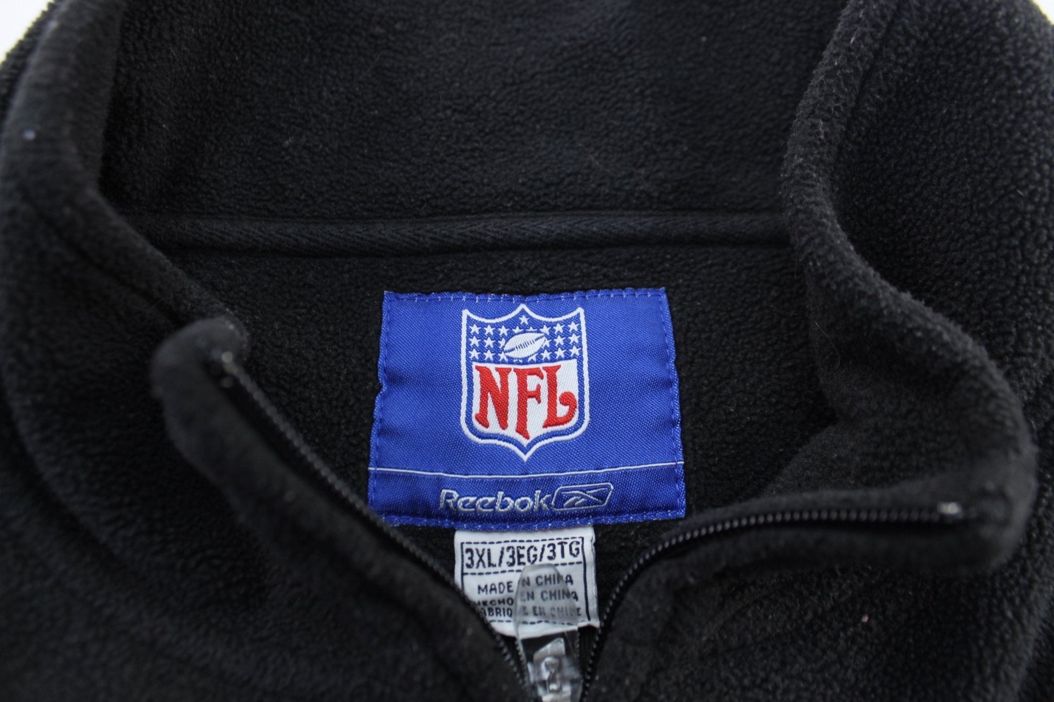 Reebok Embroidered Logo New York Jets Fleece Pullover - Jacket - Thrifted Threads