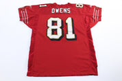 Reebok Embroidered Logo San Francisco 49ers Terrell Owens Football Jersey - ThriftedThreads.com