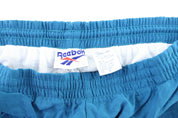 Reebok Embroidered Logo Teal Track Pants - ThriftedThreads.com
