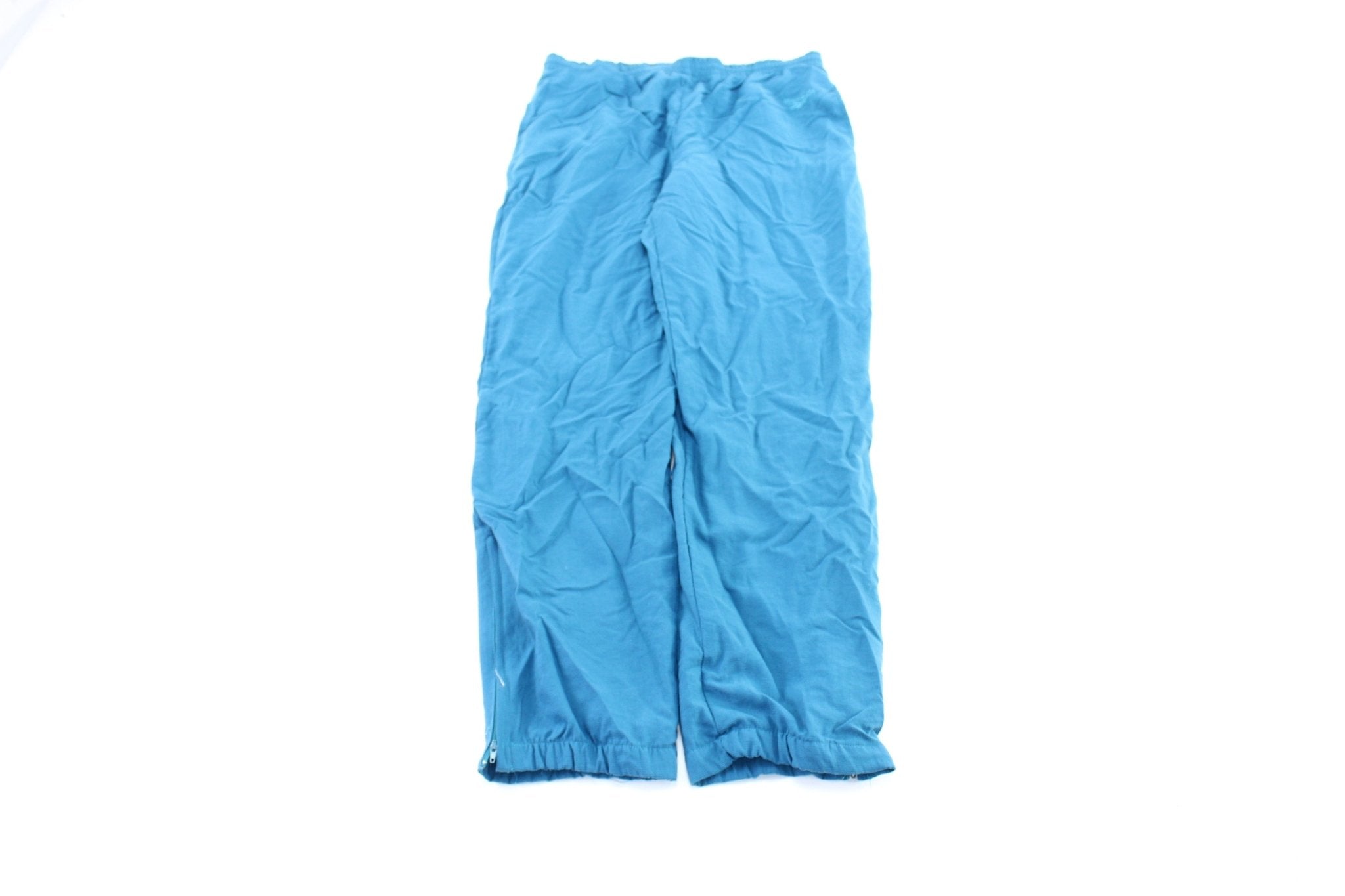 Reebok Embroidered Logo Teal Track Pants - ThriftedThreads.com
