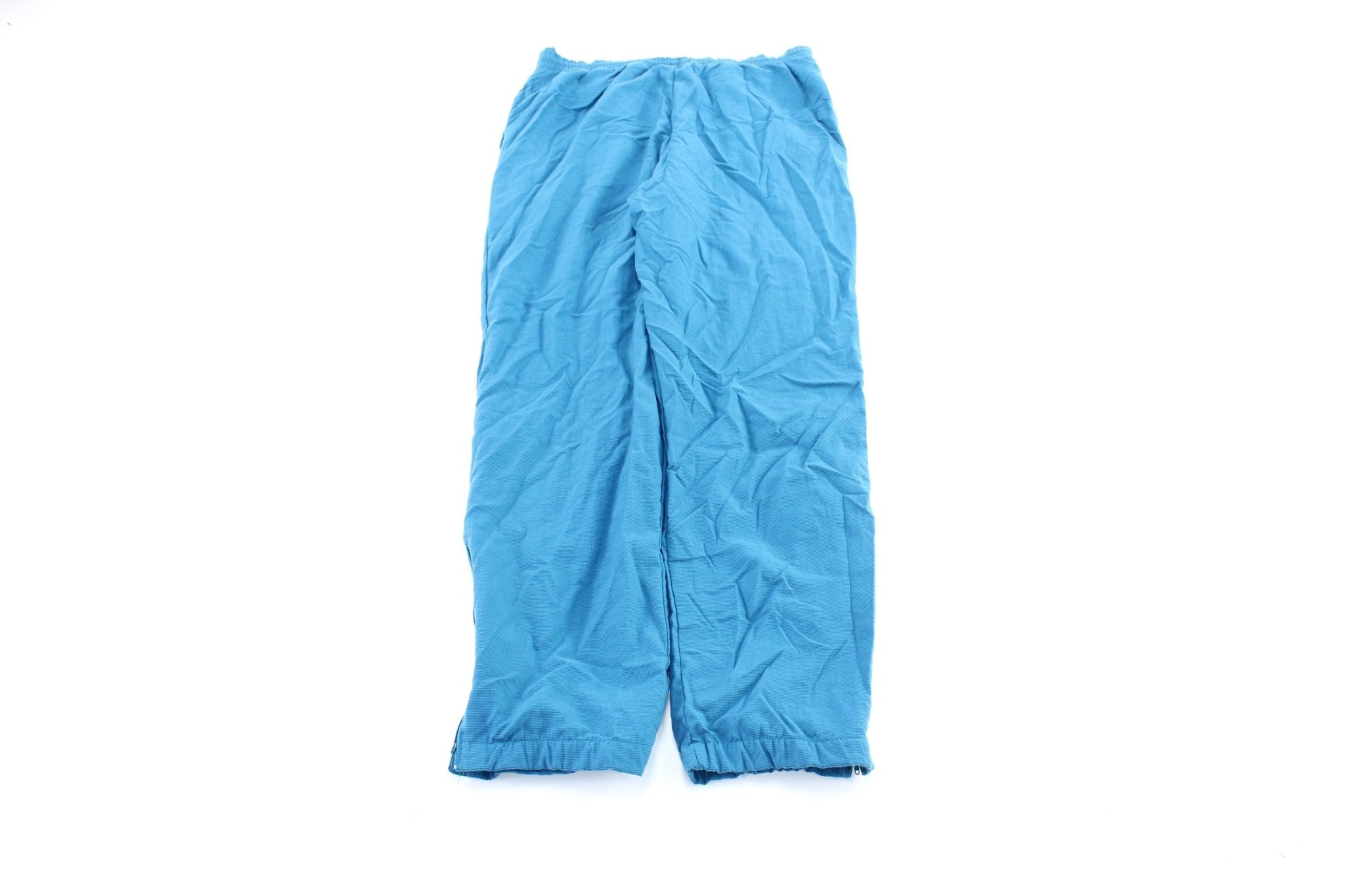 Reebok Embroidered Logo Teal Track Pants - ThriftedThreads.com