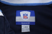 Reebok Embroidered Logo Tennessee Titans Equipment Zip Up Jacket - ThriftedThreads.com