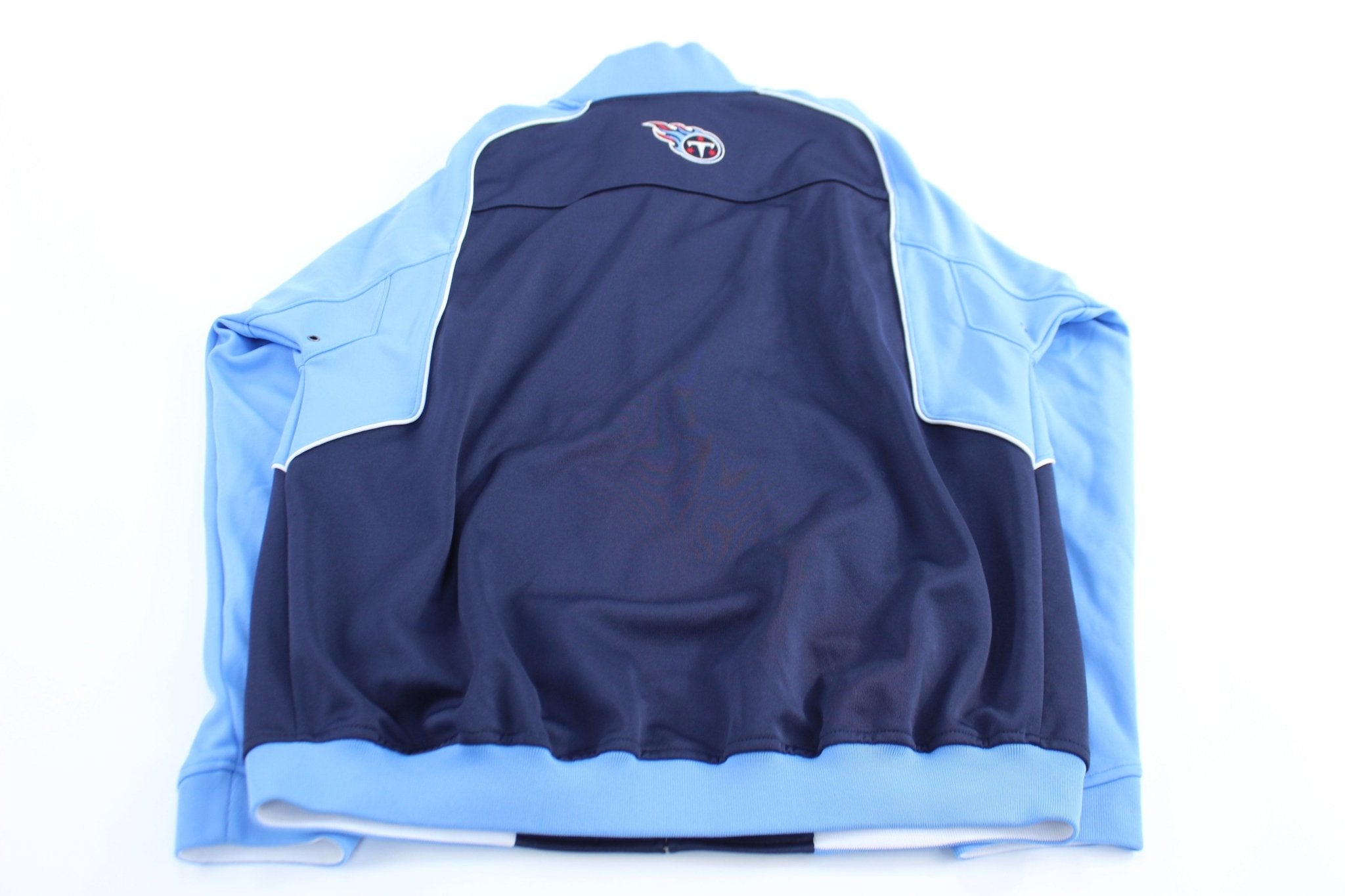 Reebok Embroidered Logo Tennessee Titans Equipment Zip Up Jacket - ThriftedThreads.com