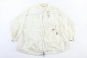 Reebok Embroidered Logo White Zip Up Jacket - Jackets - Thrifted Threads