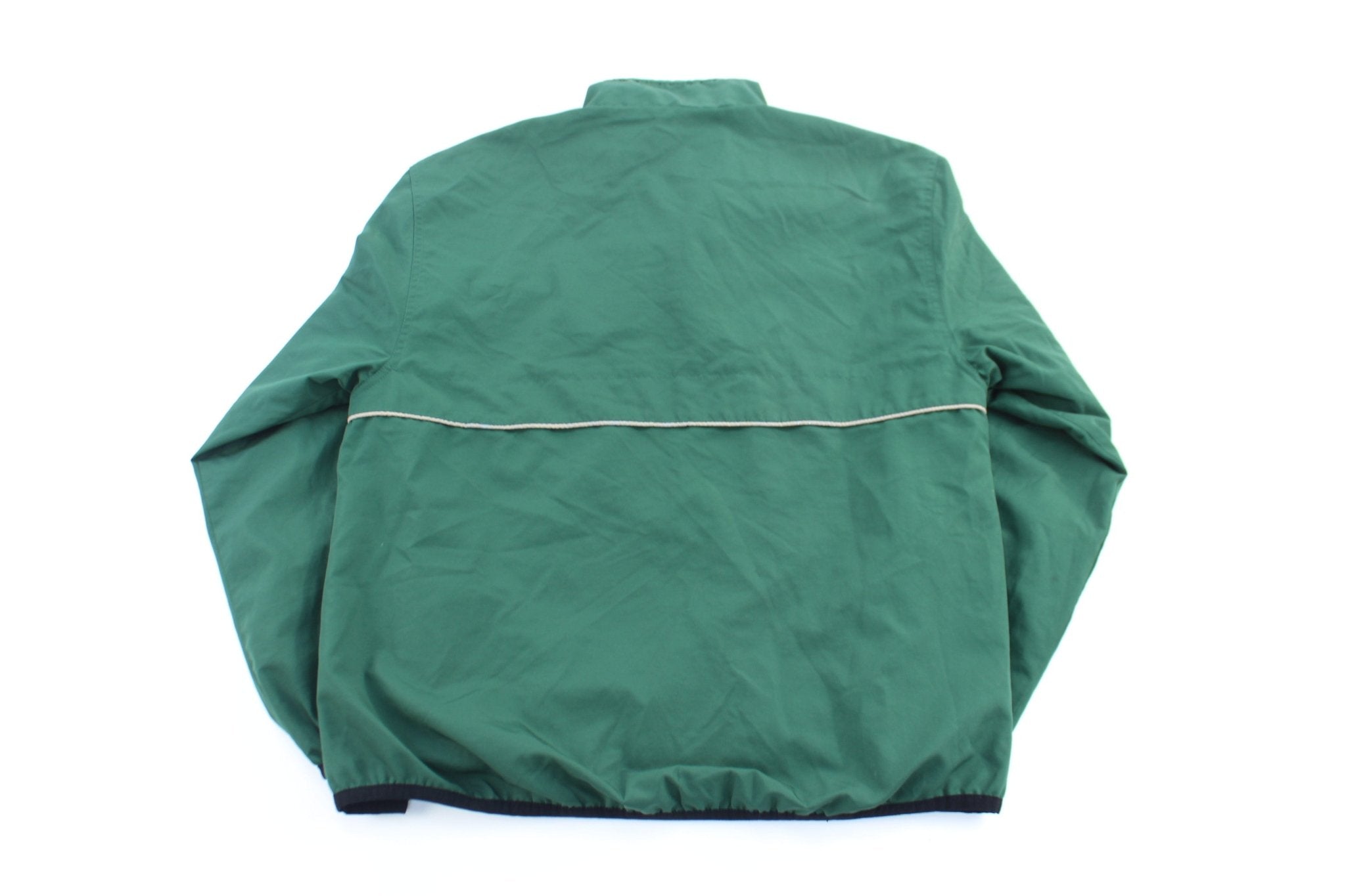Reebok Embroidered New York Jets Windbreaker Pullover - ThriftedThreads.com