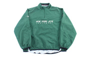 Reebok Embroidered New York Jets Windbreaker Pullover - ThriftedThreads.com
