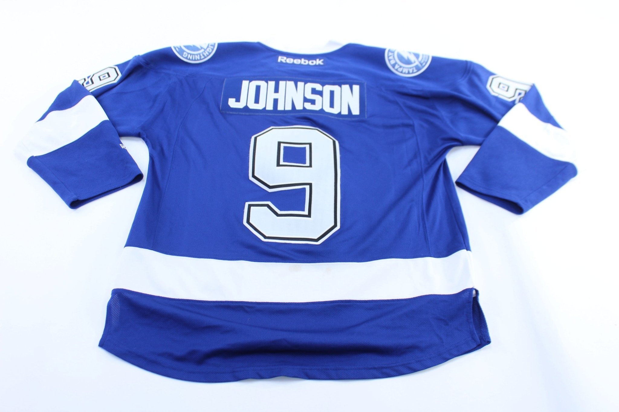 Reebok Embroidered Tampa Bay Lightning Tyler Johnson Hockey Jersey - ThriftedThreads.com