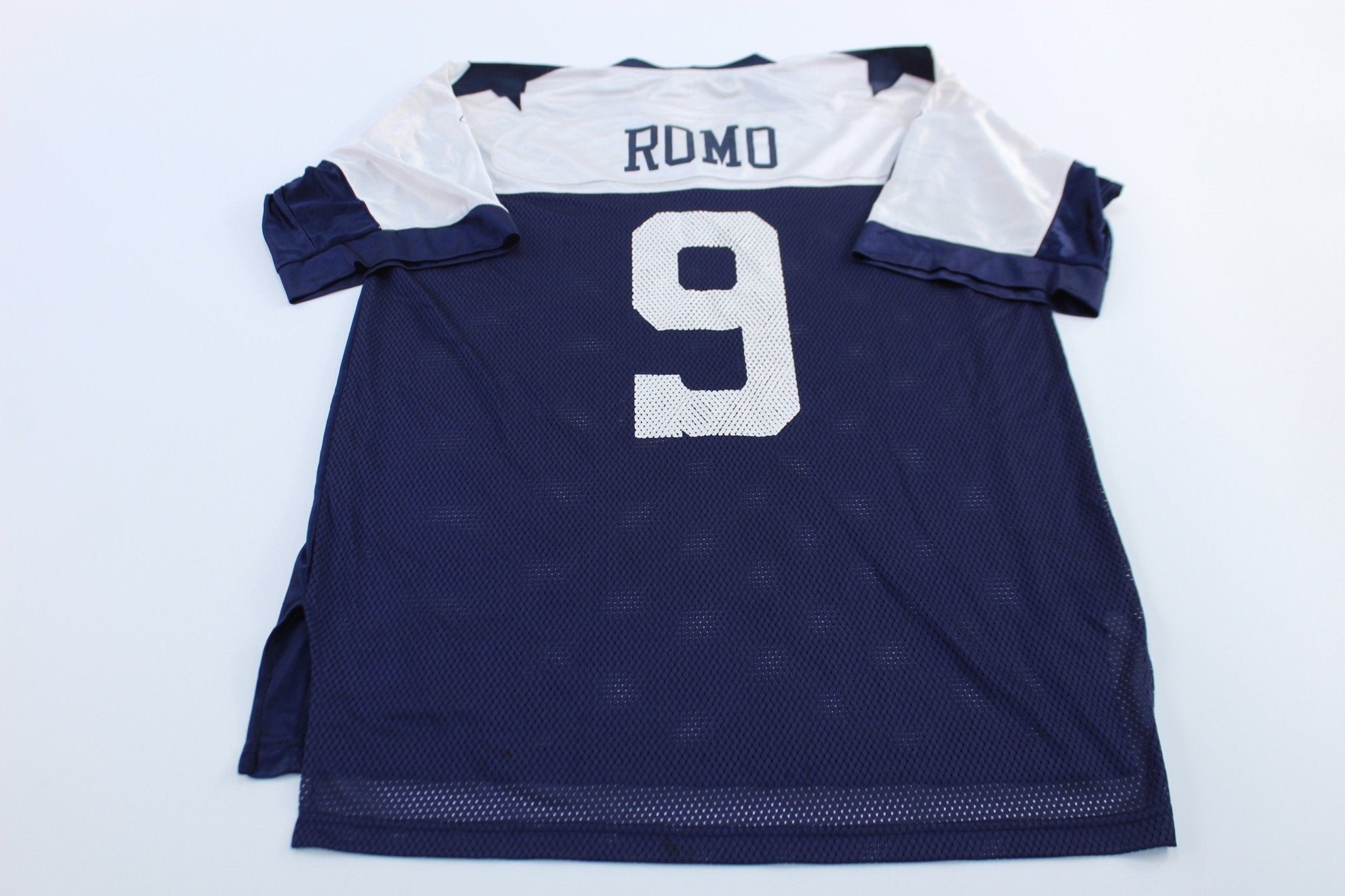 Reebok Logo Dallas Cowboys Tony Romo Football Jersey - ThriftedThreads.com