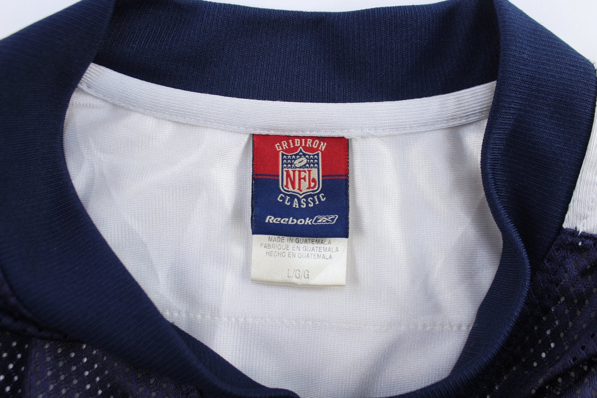 Reebok Logo Dallas Cowboys Tony Romo Football Jersey - ThriftedThreads.com