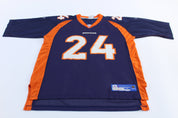 Reebok Logo Denver Broncos Champ Bailey Football Jersey - ThriftedThreads.com