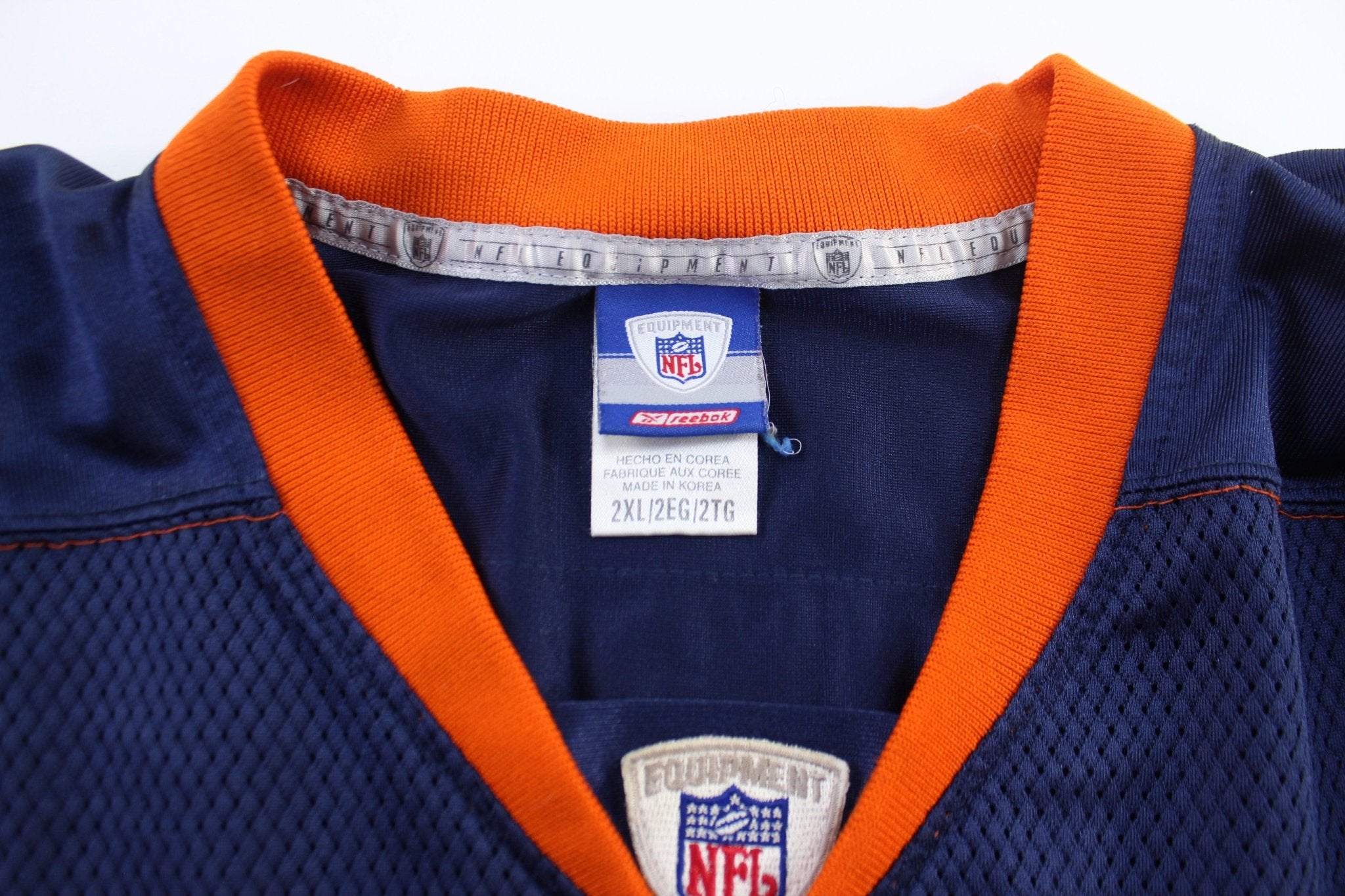 Reebok Logo Denver Broncos Jake Plummer Football Jersey - ThriftedThreads.com