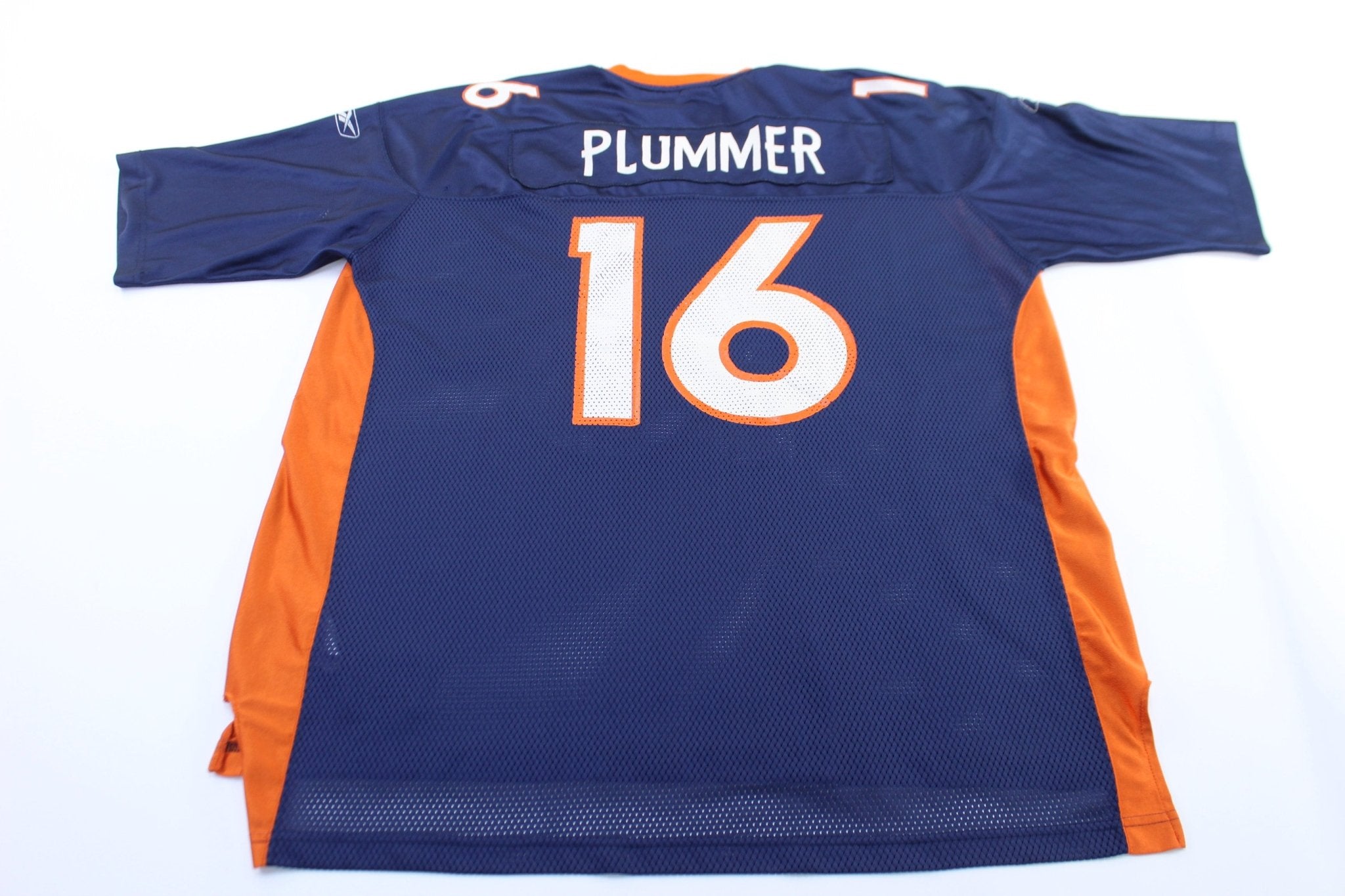 Reebok Logo Denver Broncos Jake Plummer Football Jersey - ThriftedThreads.com