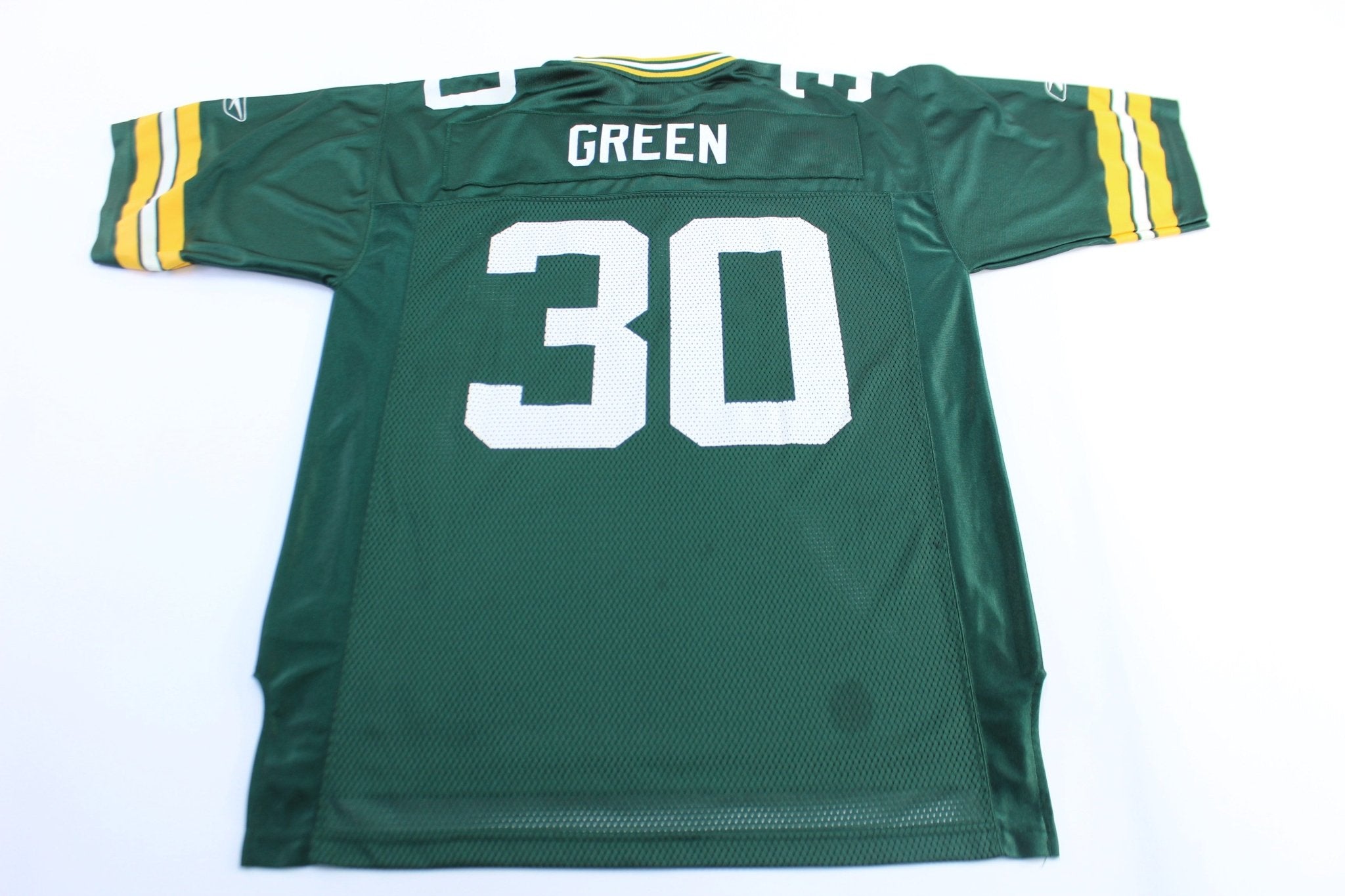 Reebok Logo Green Bay Packers Ahman Green Football Jersey - ThriftedThreads.com
