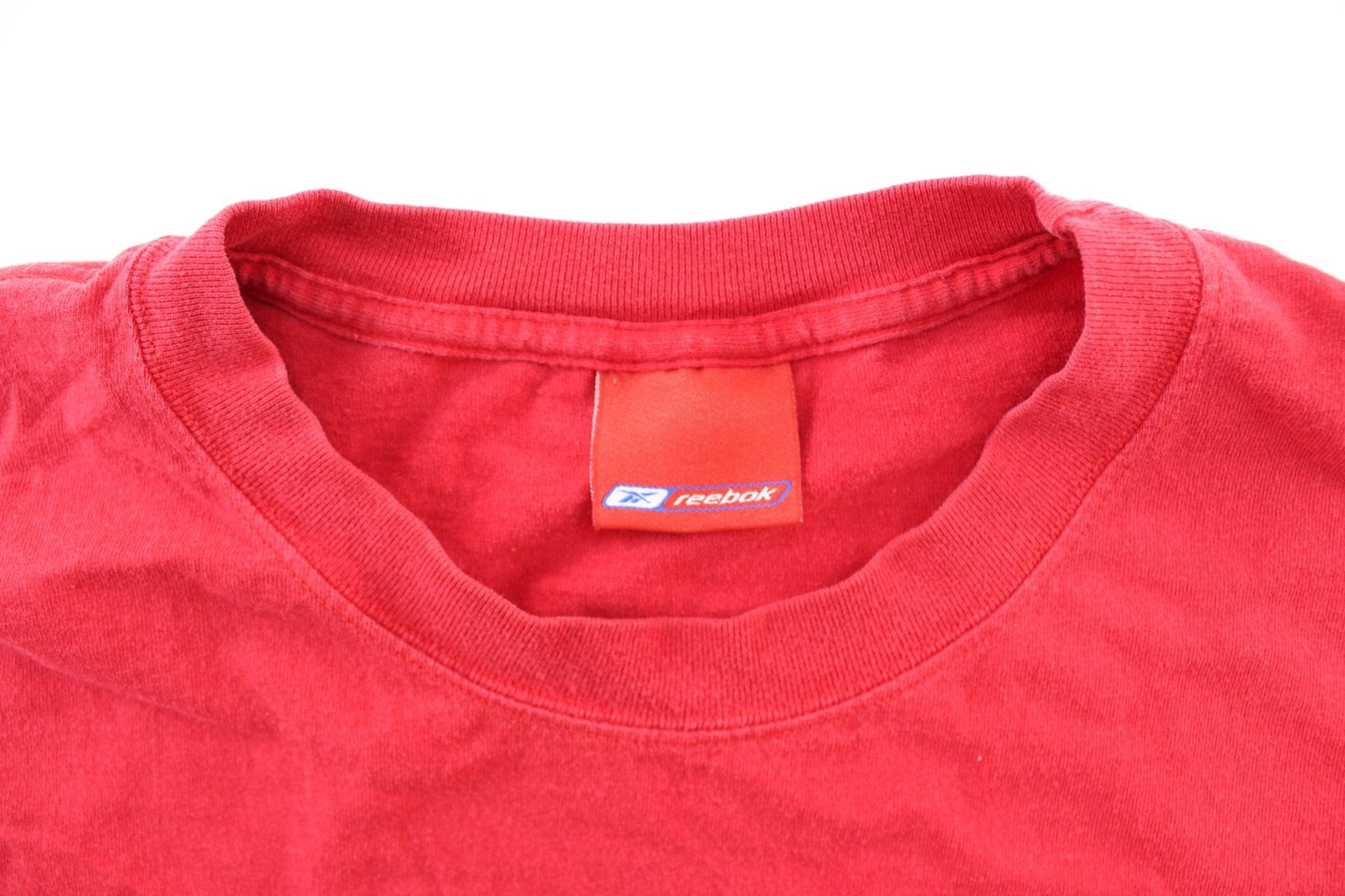 Reebok Logo Houston Texas Football T-Shirt - ThriftedThreads.com