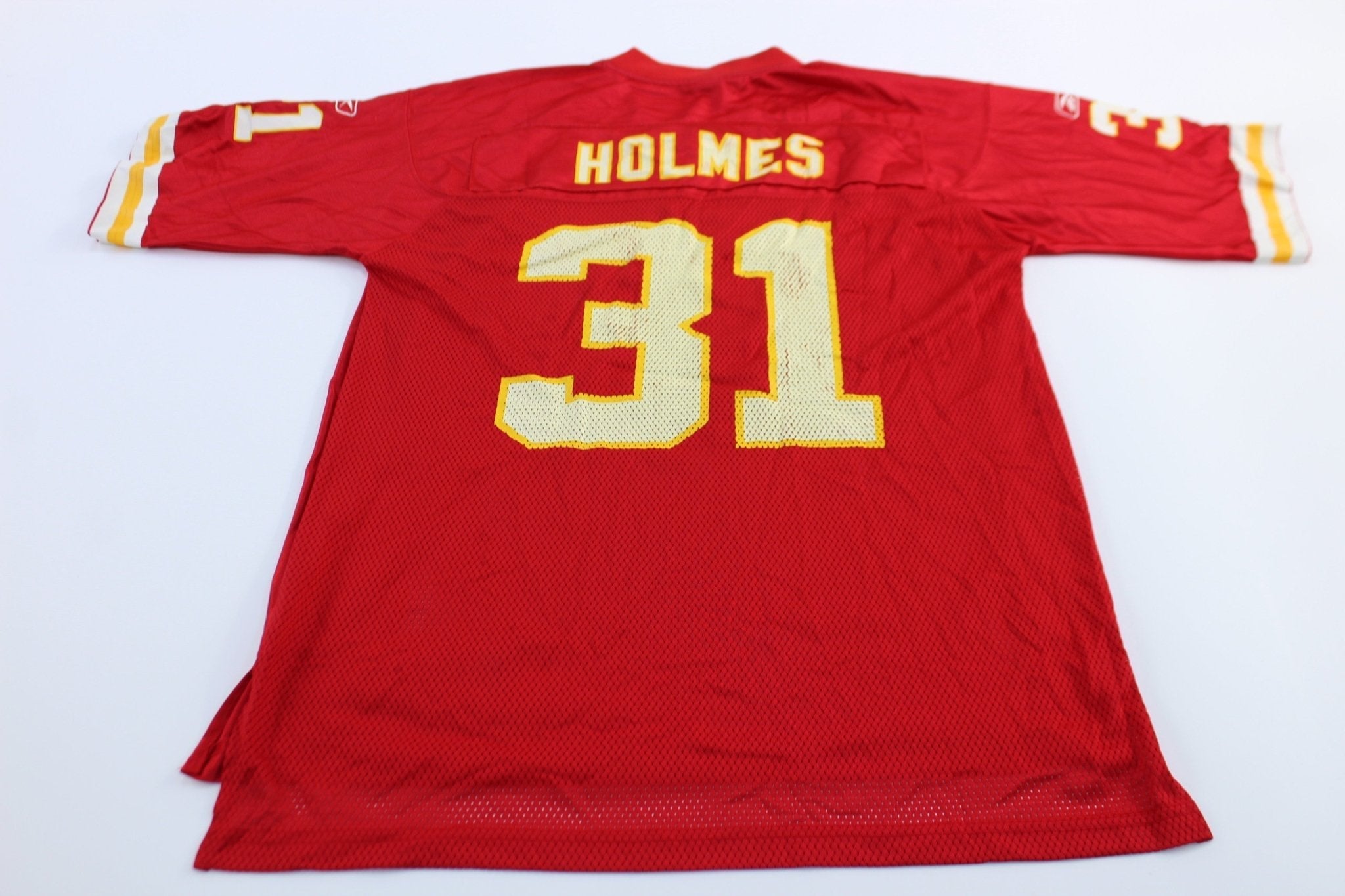 Reebok Logo Kansas City Chiefs Priest Holmes Football Jersey - Jerseys/Tanks - Thrifted Threads