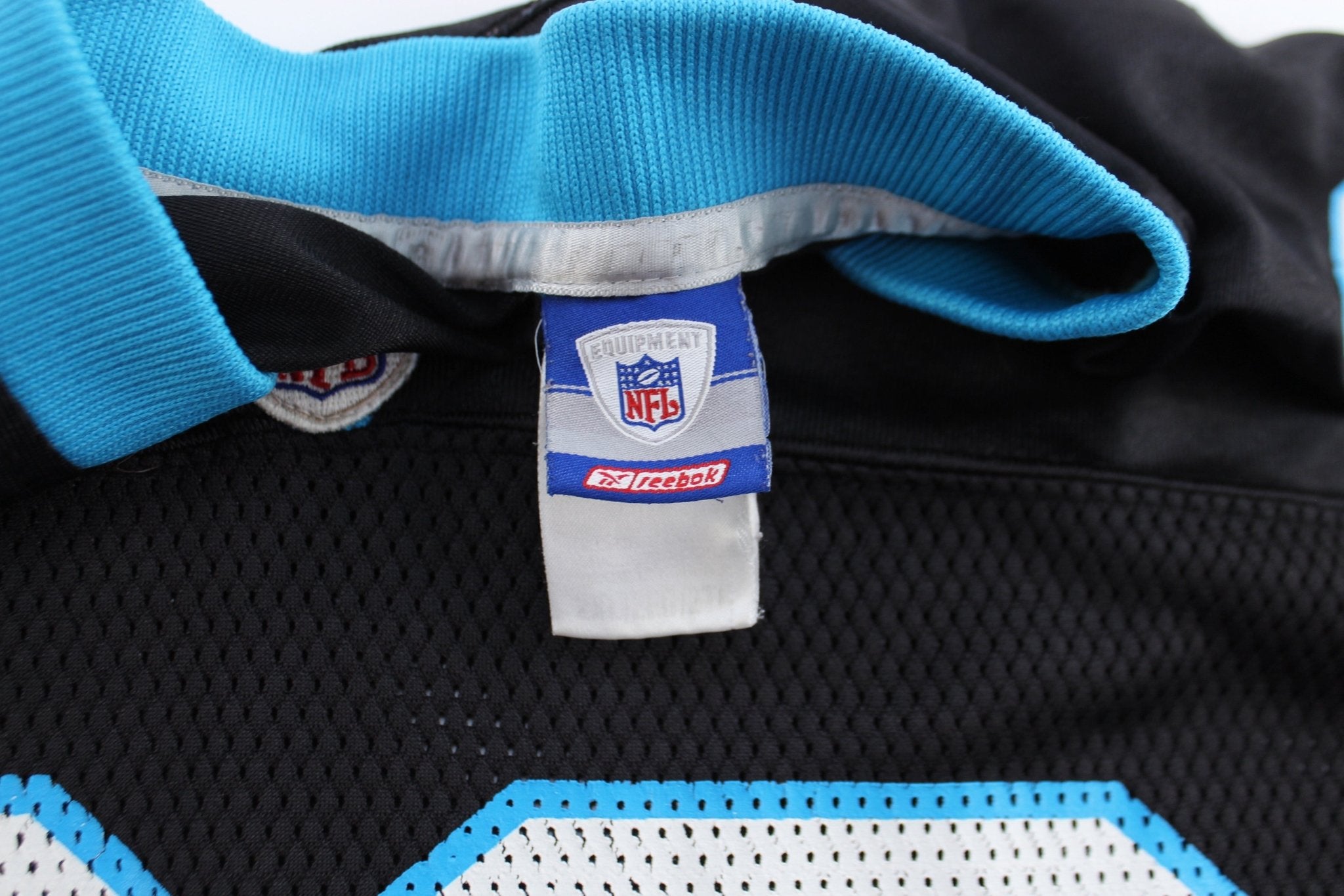 Reebok Logo North Carolina Panthers Julius Peppers Football Jersey - ThriftedThreads.com