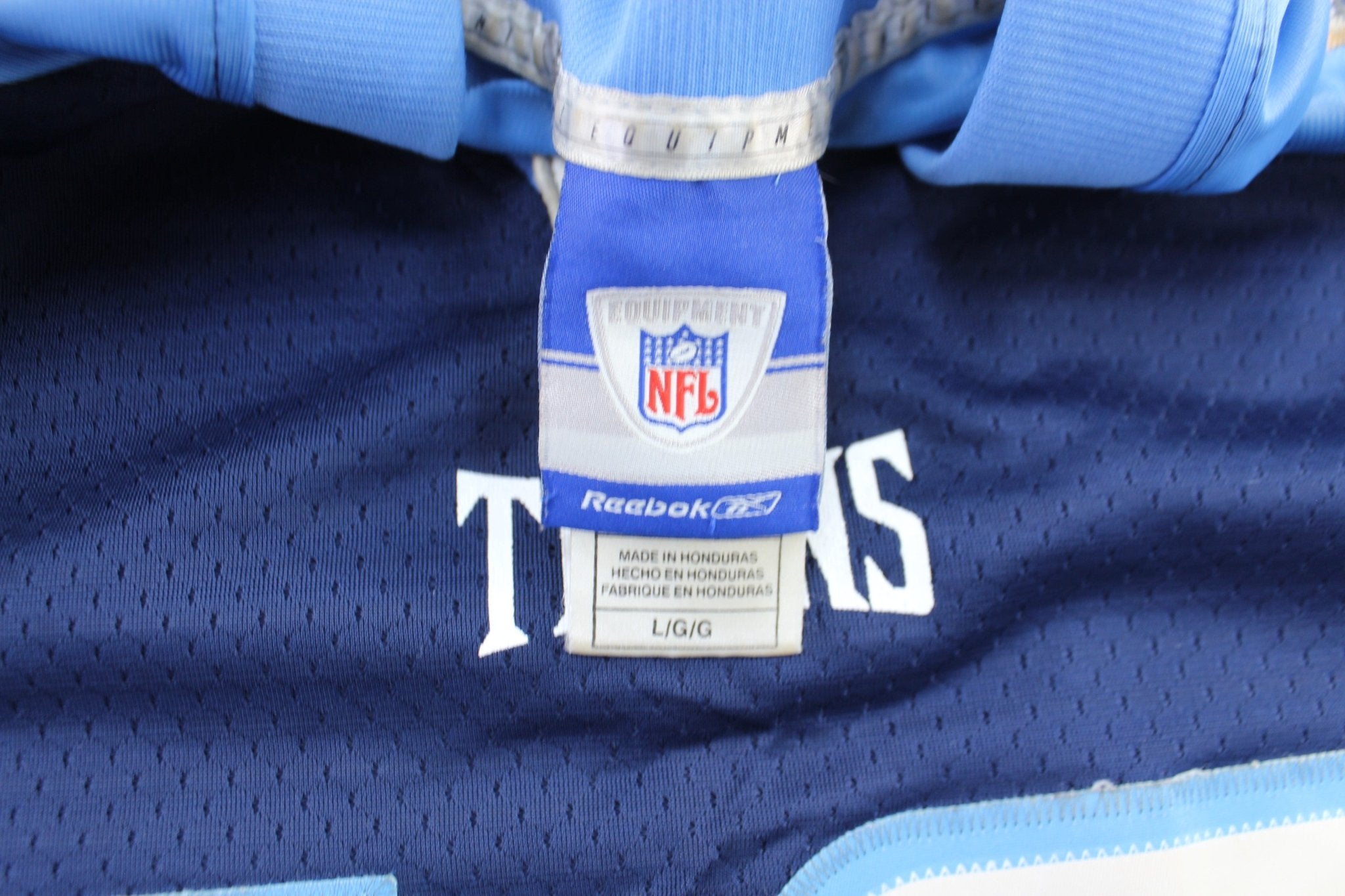 Reebok Logo Tennessee Titans Vince Young Football Jersey - ThriftedThreads.com