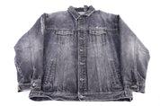 Rocawear Black Denim Jacket - jacket - Thrifted Threads