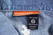 Rocawear Medium Wash Denim Jacket - Jacket - Thrifted Threads