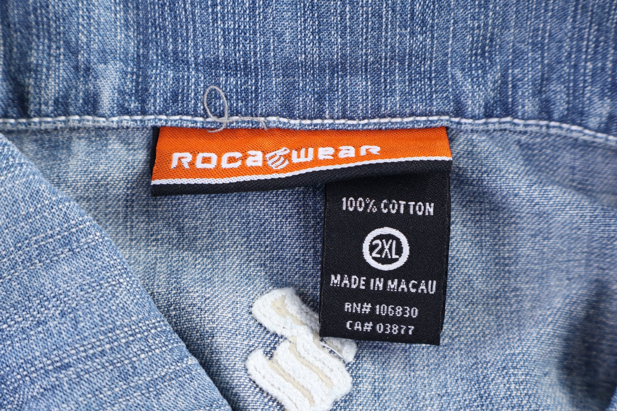 Rocawear Medium Wash Denim Jacket - Jacket - Thrifted Threads